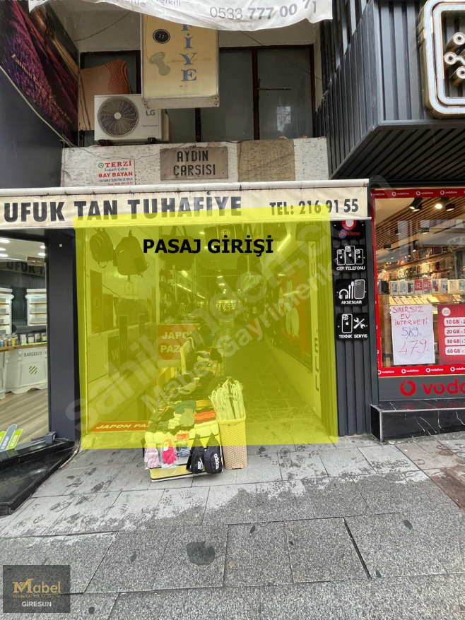 GAZİ CADDESİ AYDIN ÇARŞISI SATILIK BÜRO